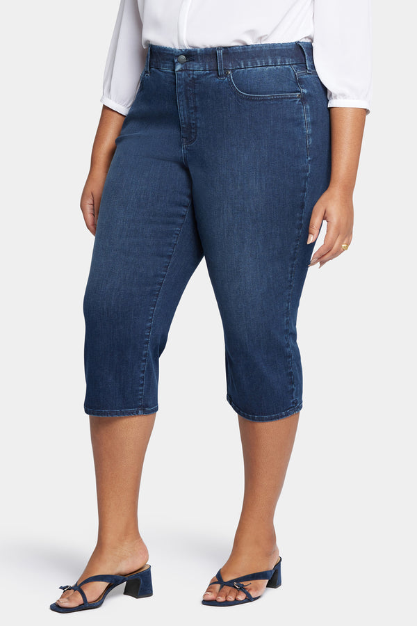 Nydj Waist-Match™ Slim Straight Crop Jeans In Plus Size