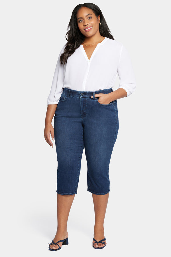Nydj Waist-Match™ Slim Straight Crop Jeans In Plus Size