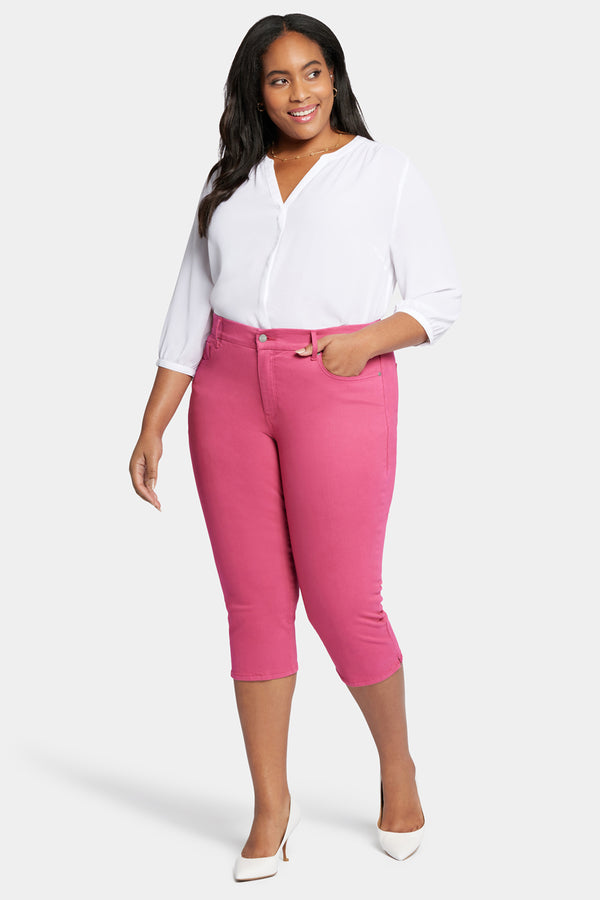 Nydj Waist-Match™ Slim Straight Crop Jeans In Plus Size