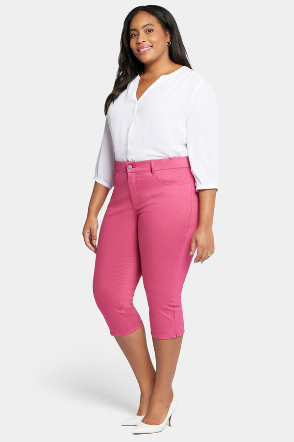 Nydj Waist-Match™ Slim Straight Crop Jeans In Plus Size