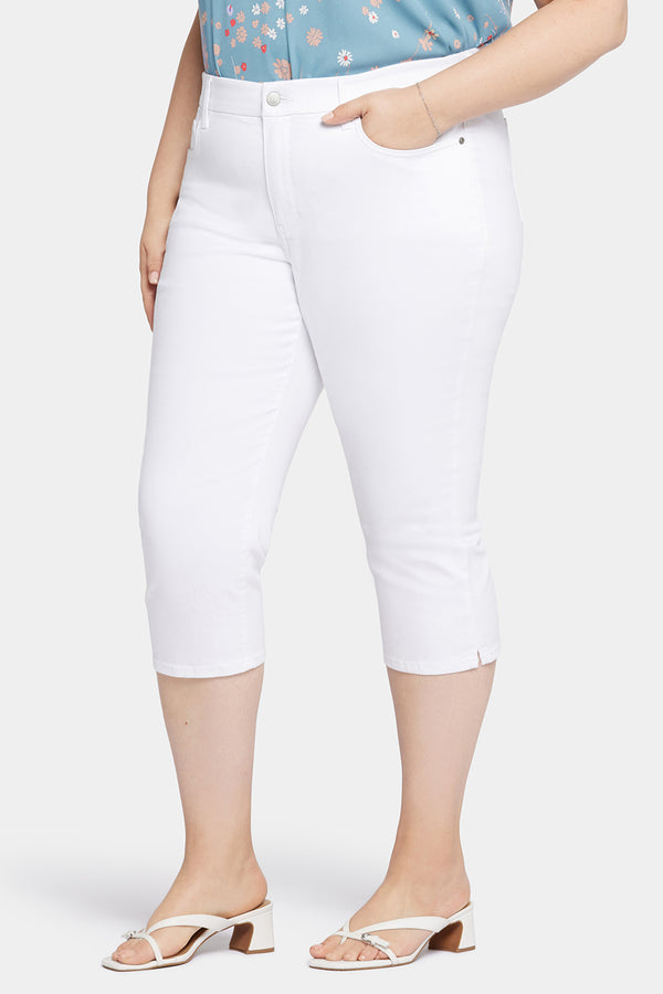 Nydj Waist-Match™ Slim Straight Crop Jeans In Plus Size
