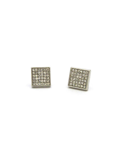 Nyfashion101 6 Stone Row Square Shape Stud Pierced Earrings