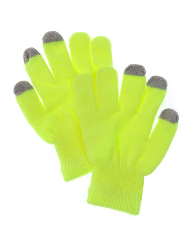 Nyfashion101 Bright Neon Colored Everyday Use Stretchable Touch Screen Magic Gloves