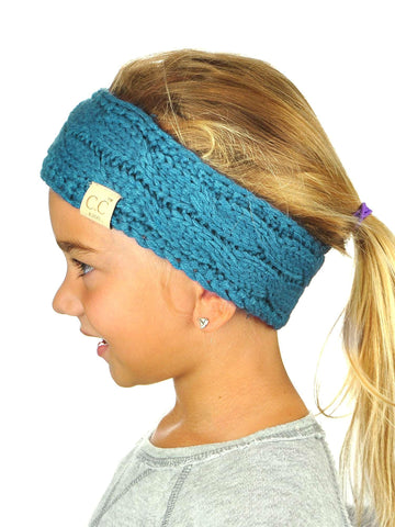 Nyfashion101 C.C Children's Kids' Winter Warm Cable Knit Fuzzy Lined Ear Warmer Headband