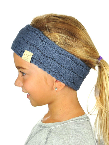 Nyfashion101 C.C Children's Kids' Winter Warm Cable Knit Fuzzy Lined Ear Warmer Headband