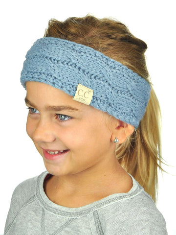 Nyfashion101 C.C Children's Kids' Winter Warm Cable Knit Fuzzy Lined Ear Warmer Headband