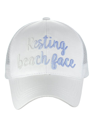nyfashion101 C.C Ponycap Color Changing Embroidered Quote Adjustable Trucker Baseball Cap Resting Beach Face