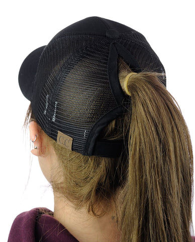 nyfashion101 C.C Ponycap Messy High Bun Ponytail Adjustable Mesh Trucker Baseball Cap Hat