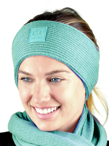 Nyfashion101 C.C Unisex Winter Thick Ribbed Knit Stretchy Plain Ear Warmer Headband