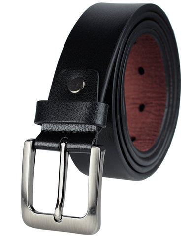 Nyfashion101 Eurosport Men's Bonded Leather Cut-To-Fit Classic Belt With Metal Square Buckle FDL018