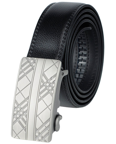 Nyfashion101 Eurosport Men's Leather Cut-To-Fit Ratchet Dress Belt With Automatic Buckle