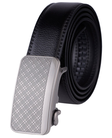 nyfashion101 Eurosport Men's Leather Cut-To-Fit Ratchet Dress Belt with Automatic Buckle