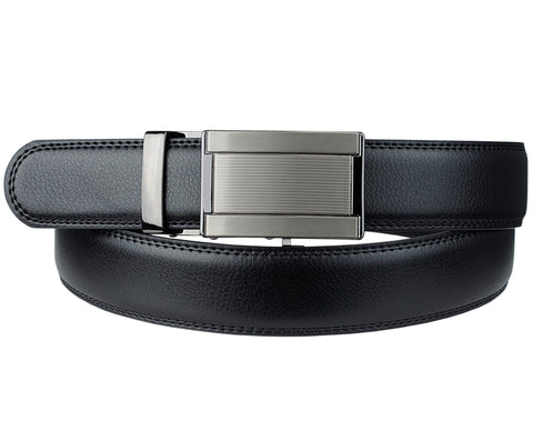 Nyfashion101 Eurosport Men's Leather Slim Cut-To-Fit Ratchet Dress Belt With Automatic Buckle DH66