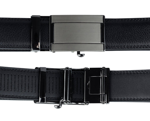 Nyfashion101 Eurosport Men's Leather Slim Cut-To-Fit Ratchet Dress Belt With Automatic Buckle DH66