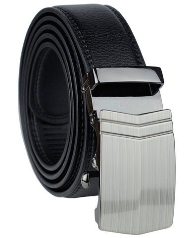 Nyfashion101 Eurosport Men's Leather Slim Cut-To-Fit Ratchet Dress Belt With Automatic Buckle DH66