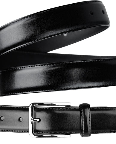 Nyfashion101 Eurosport Men's Polished Bonded Leather Cut-To-Fit Belt With Metal Square Buckle GL087
