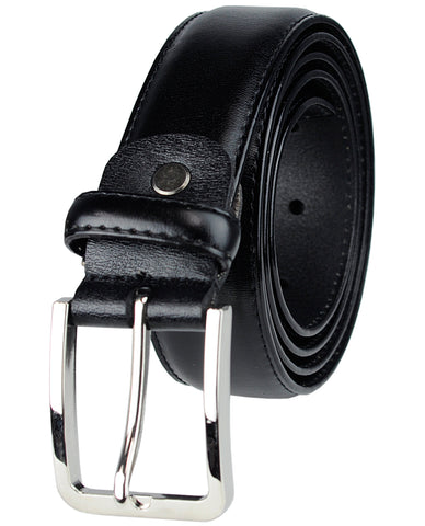 nyfashion101 Eurosport Men's Polished Bonded Leather Cut-To-Fit Belt with Metal Square Buckle GL087