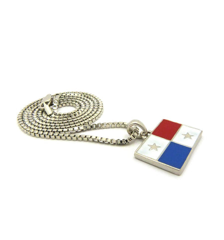 Nyfashion101 Flag Of Panama Micro Pendant With Chain Necklace