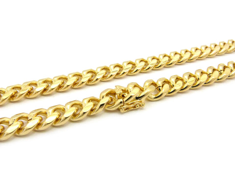 Nyfashion101 Gold-Tone Men's 10mm Miami Cuban Link Chain Necklace With Box Clasp