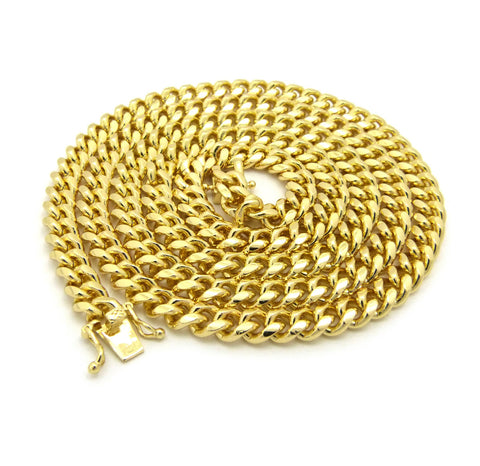 Nyfashion101 Gold-Tone Men's 6mm Miami Cuban Link Chain Necklace With Box Clasp