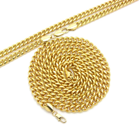 nyfashion101 Hip-Hop Style Rapper's 8 mm 30" & 36" Cuban Chain Necklace Set Gold-Tone