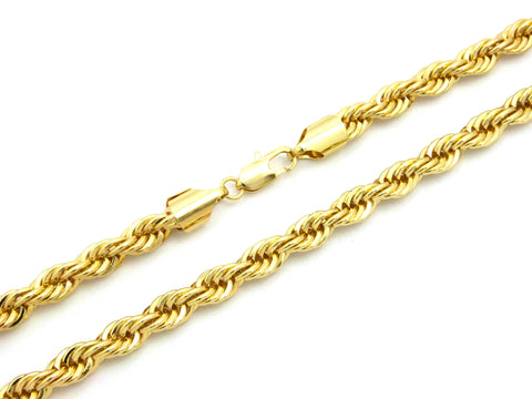 Nyfashion101 Hip-Hop Style Rappers' 8mm 24" And 30" Rope Chain Necklace Set In Gold-Tone