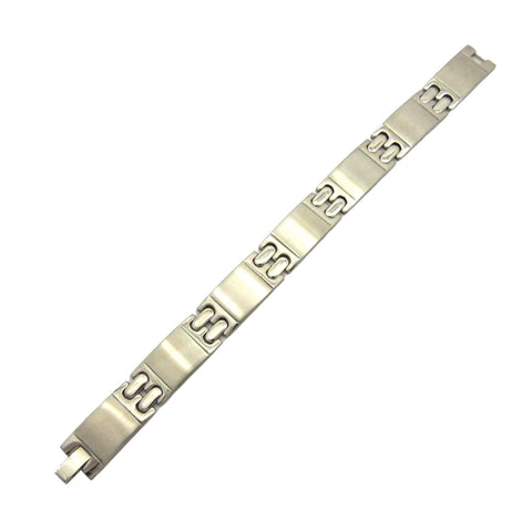 Nyfashion101 Men's Stainless Steel Link Bracelet W/ Foldover Clasp