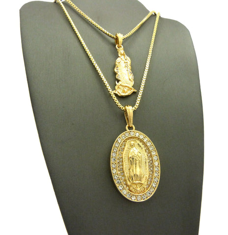 Nyfashion101 Mother Mary Pendant Set With Chain Necklaces