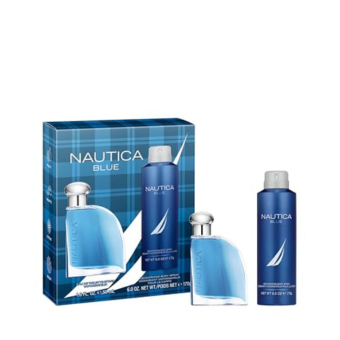 Nyfashion101 Nautica Blue Eau De Toilette 3.4 Fl Oz (Pack Of 1) Notes Of Basil Jasmine And Cedarwood Men's Fragrance Long Lasting Everyday Fragrance Travel Size
