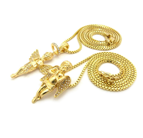 Nyfashion101 Angel Pendant Set W/ Chain Necklace