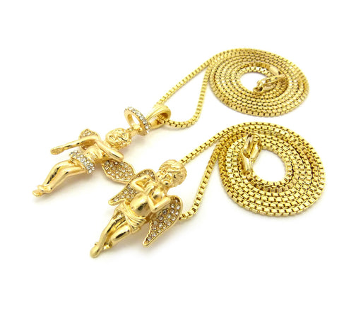 Nyfashion101 Angel Pendant Set W/ Chain Necklace