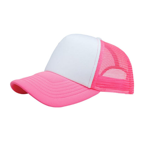 nyfashion101 NYFASHION101 Blank Mesh Adjustable Snapback Cotton 6-Panel Trucker Hat Cap