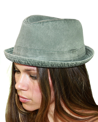 Nyfashion101 NYFASHION101 Classic Lightweight Cotton Unisex Trilby Fedora Hat