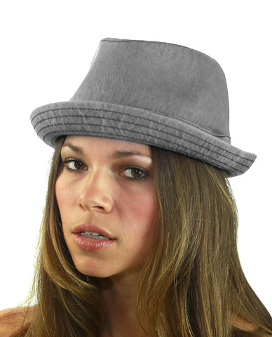 nyfashion101 NYFASHION101 Classic Lightweight Cotton Unisex Trilby Fedora Hat