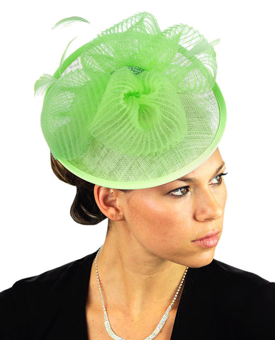 Nyfashion101 NYFASHION101 Cocktail Fashion Sinamay Fascinator Hair Clip Design & Mesh