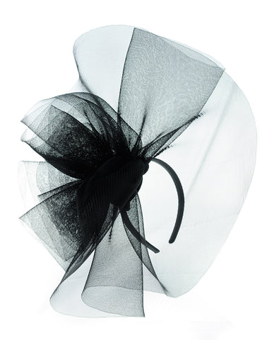 Nyfashion101 NYFASHION101 Elegant Formal Curlicue Center Sinamay Fascinator Headband