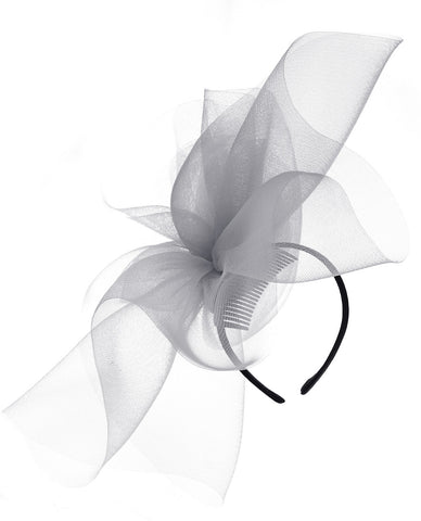nyfashion101 NYFASHION101 Elegant Formal Curlicue Center Sinamay Fascinator Headband