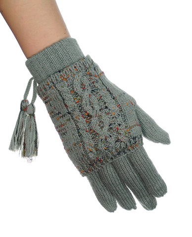 Nyfashion101 NYfashion101 Exclusive Colorful Confetti Removable Hand Warmer Winter Gloves
