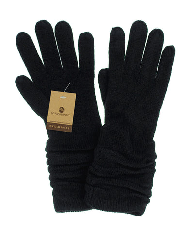 Nyfashion101 NYfashion101 Exclusive Women's Chic Crinkle Wrist Winter Warm Gloves