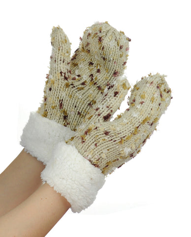 Nyfashion101 NYfashion101 Exclusive Women's Confetti Knit Winter Warm Cuff Mittens