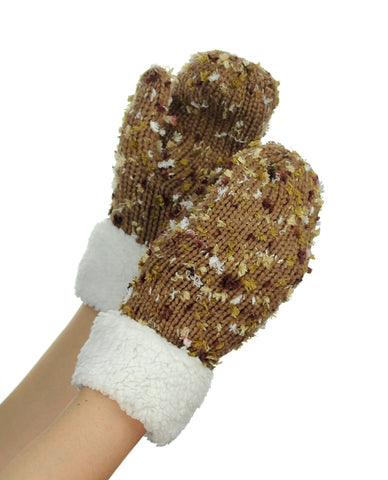 nyfashion101 NYfashion101 Exclusive Women's Confetti Knit Winter Warm Cuff Mittens