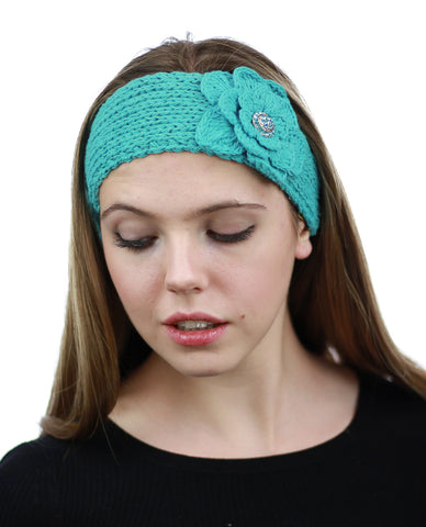 Nyfashion101 NYFASHION101 Hand Knitted Button Closure Winter Headband Headwrap