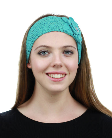 Nyfashion101 NYFASHION101 Hand Knitted Button Closure Winter Headband Headwrap