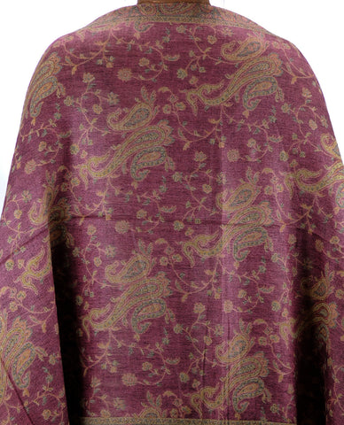 Nyfashion101 NYFASHION101 Large Soft Double Layer Jacquard Paisley Print Scarf Shawl Wrap- Light Purple