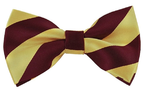 Nyfashion101 NYFASHION101 Men's College Stripe Adjustable Pre-Tied Bow Tie