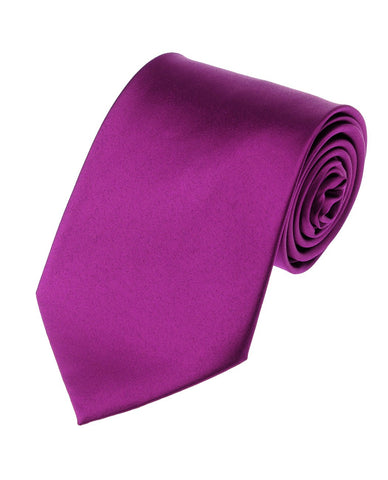 Nyfashion101 Men's Solid Color Polyester Tie PS00