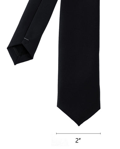 Nyfashion101 Mens Solid Color 2" Skinny Tie