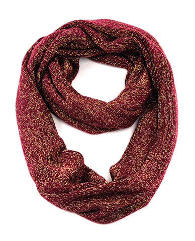 Nyfashion101 NYfashion101 Soft Warm Acrylic Infinity Scarf W/ Glittered Accent