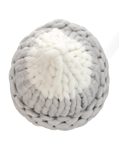 Nyfashion101 NYfashion101 Two Tone Handmade Big Chunky Loop Helsinski Hat Beanie