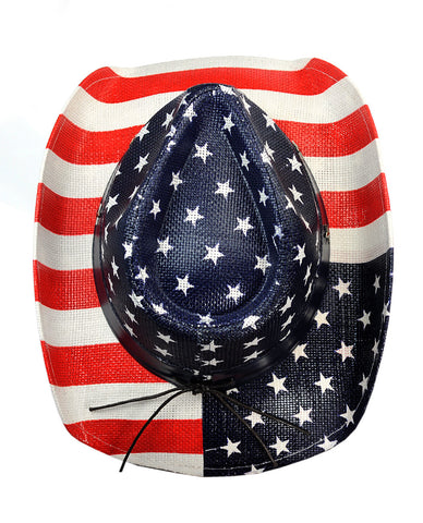 Nyfashion101 NYFASHION101 USA American Flag Patriotic Cowboy Cowgirl Hat